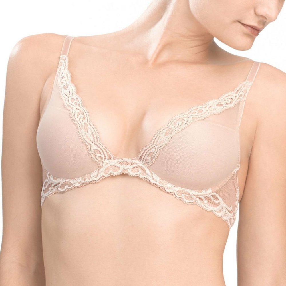 Natori Feathers Bra in Cafe Neutral Beige  NEW Size 32C NWT